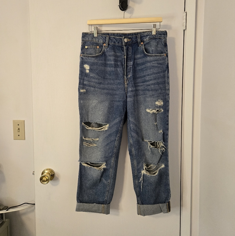H&M jeans size 10 with button fly